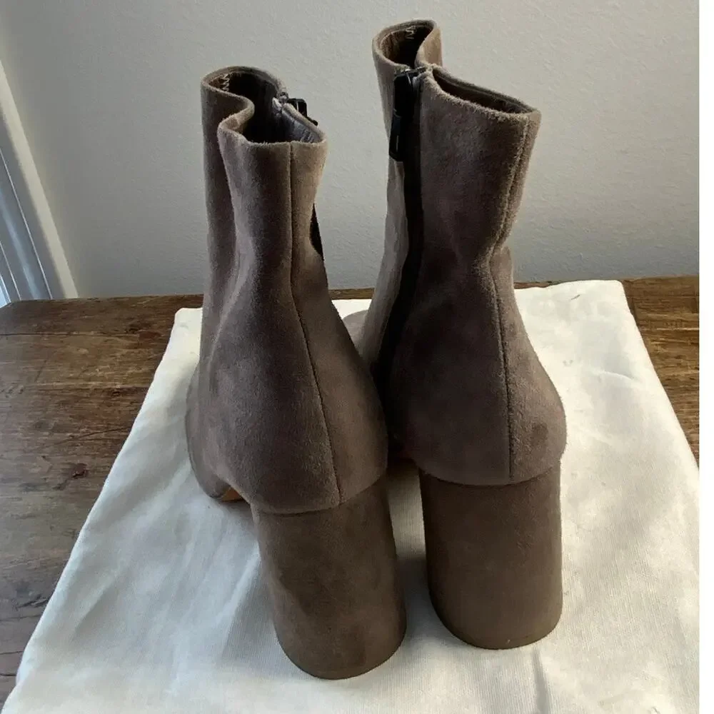 VINCE Highbury Booties in Pewter Gray‎ Suede size 7.5